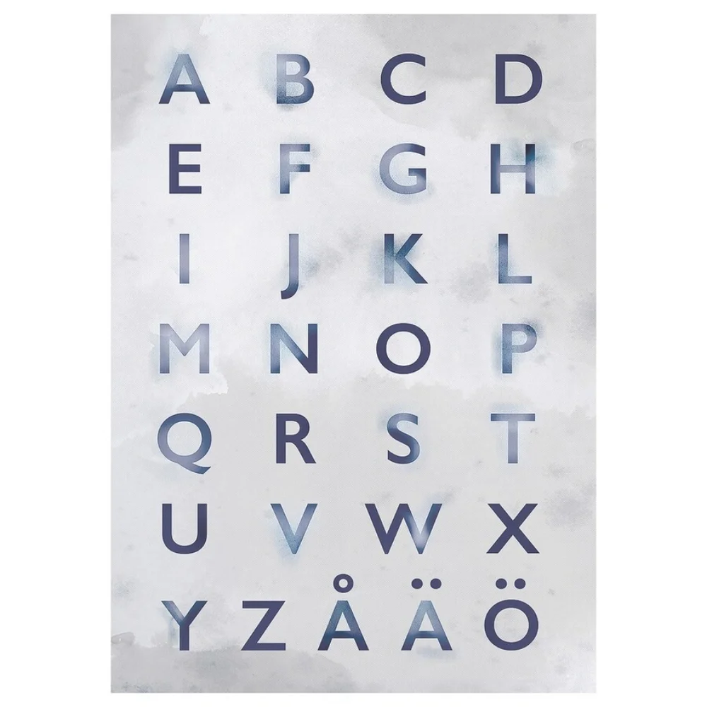 IKEA PJÄTTERYD Picture, Learn Your ABC´s, 50x70 cm
